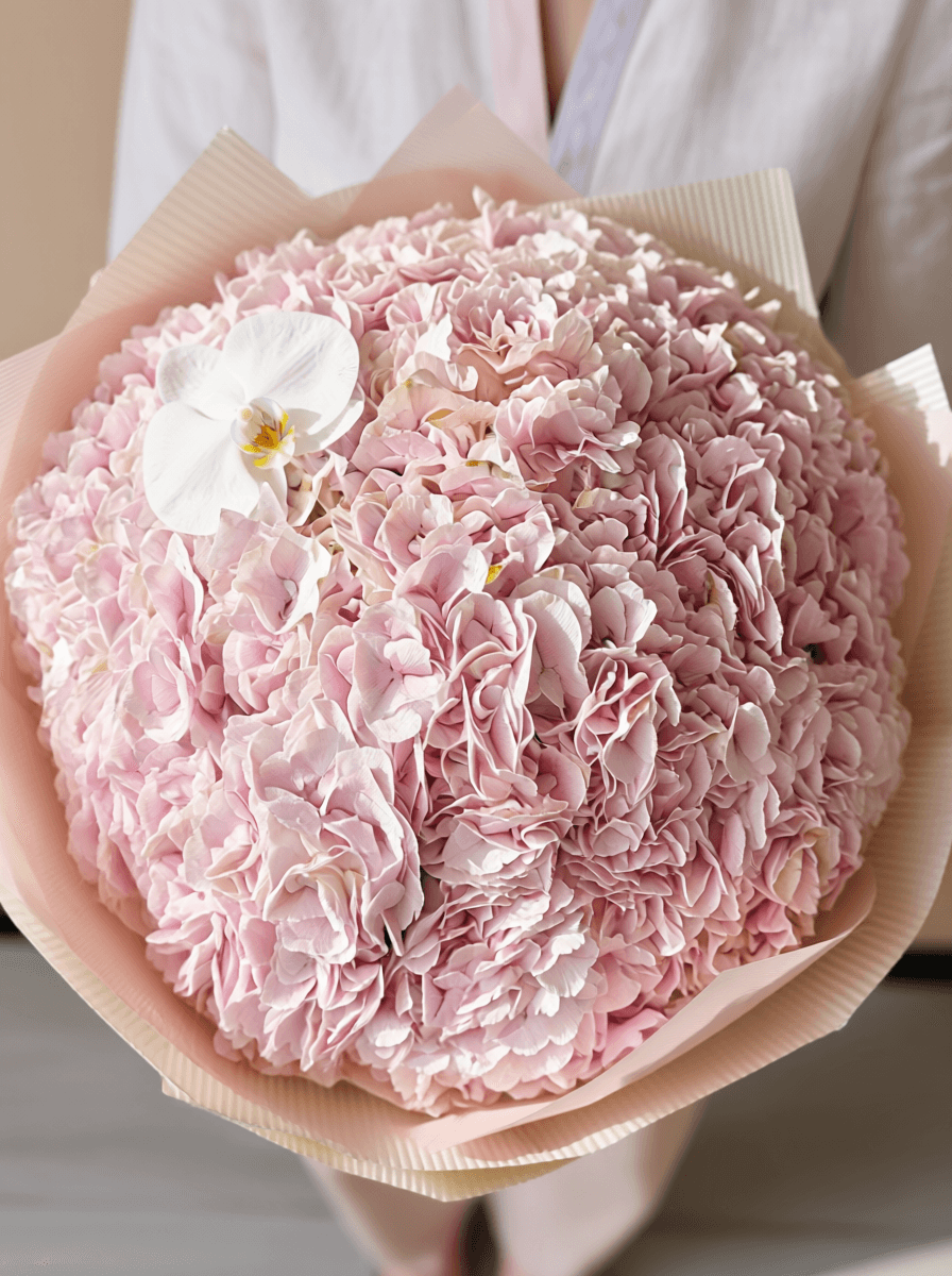 Blush Royale Ortanca Buketi 2 Blush Royale Ortanca Buketi - Görsel 2
