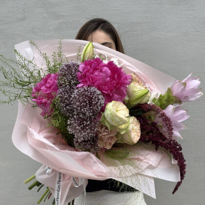 Peony Éclat – Premium Şakayık & Ortanca Buketi