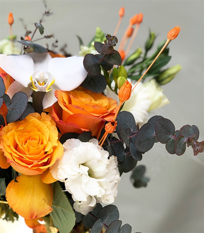 Automne à Paris | Turuncu Gül & Beyaz Orkide Aranjmanı | Les Fleurs 2 Automne à Paris | Turuncu Gül & Beyaz Orkide Aranjmanı | Les Fleurs - Görsel 2