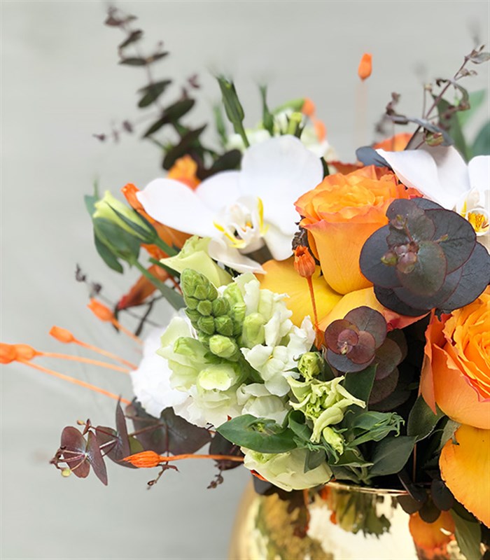 Automne à Paris | Turuncu Gül & Beyaz Orkide Aranjmanı | Les Fleurs 3 Automne à Paris | Turuncu Gül & Beyaz Orkide Aranjmanı | Les Fleurs - Görsel 3